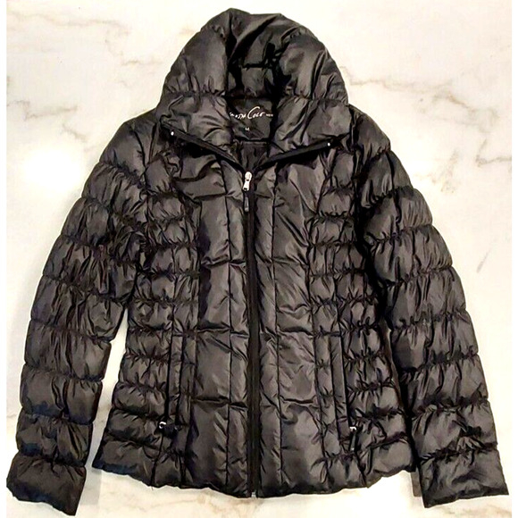 Kenneth Cole New York Women's Packable Down Coat Blk Size M - Picture 1 of 8
